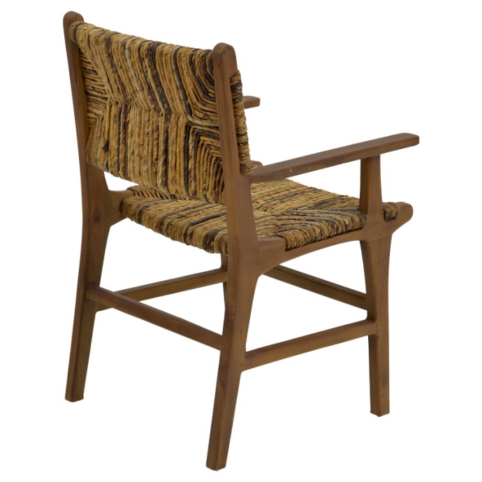 REFANE ΠΟΛΥΘΡΟΝΑ 55X60X85ΕΚ ΦΥΣΙΚΟ TEAK ΞΥΛΟ-BANANA ΣΧΟΙΝΙ 