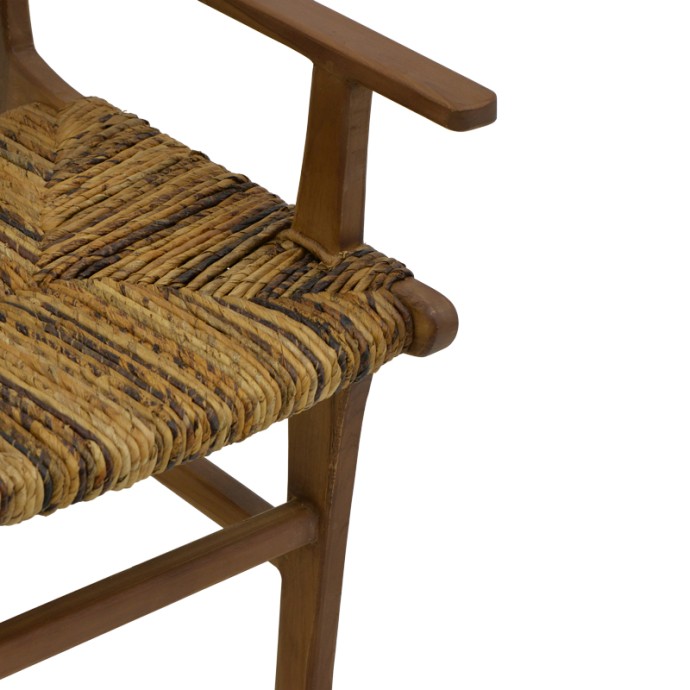 REFANE ΠΟΛΥΘΡΟΝΑ 55X60X85ΕΚ ΦΥΣΙΚΟ TEAK ΞΥΛΟ-BANANA ΣΧΟΙΝΙ 