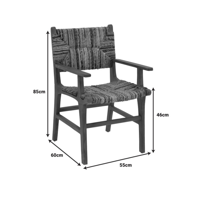 REFANE ΠΟΛΥΘΡΟΝΑ 55X60X85ΕΚ ΦΥΣΙΚΟ TEAK ΞΥΛΟ-BANANA ΣΧΟΙΝΙ 