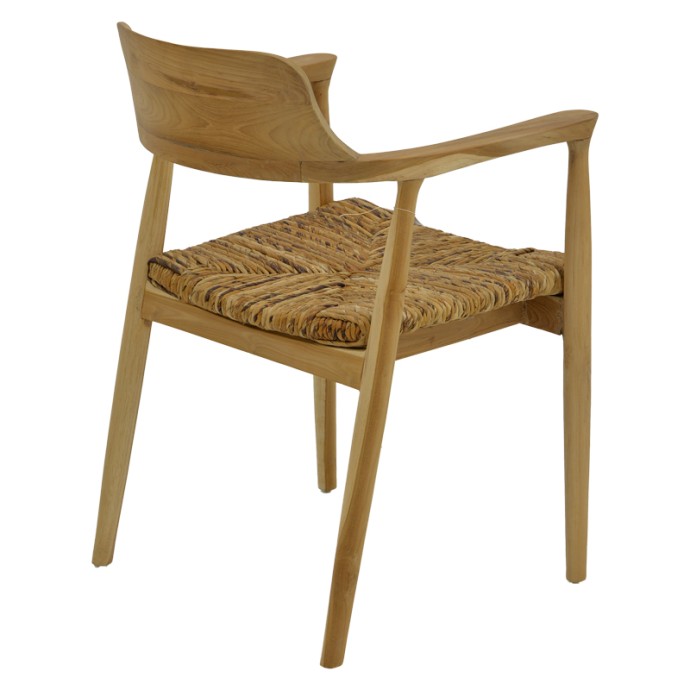 DENVERONE ΠΟΛΥΘΡΟΝΑ 57X54X79ΕΚ ΦΥΣΙΚΟ TEAK ΞΥΛΟ-BANANA ΣΧΟΙΝΙ 