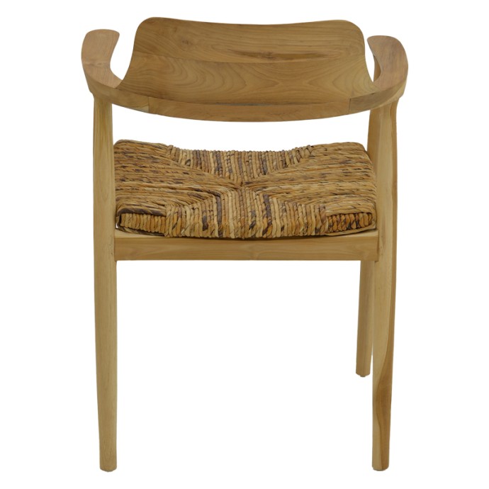DENVERONE ΠΟΛΥΘΡΟΝΑ 57X54X79ΕΚ ΦΥΣΙΚΟ TEAK ΞΥΛΟ-BANANA ΣΧΟΙΝΙ 