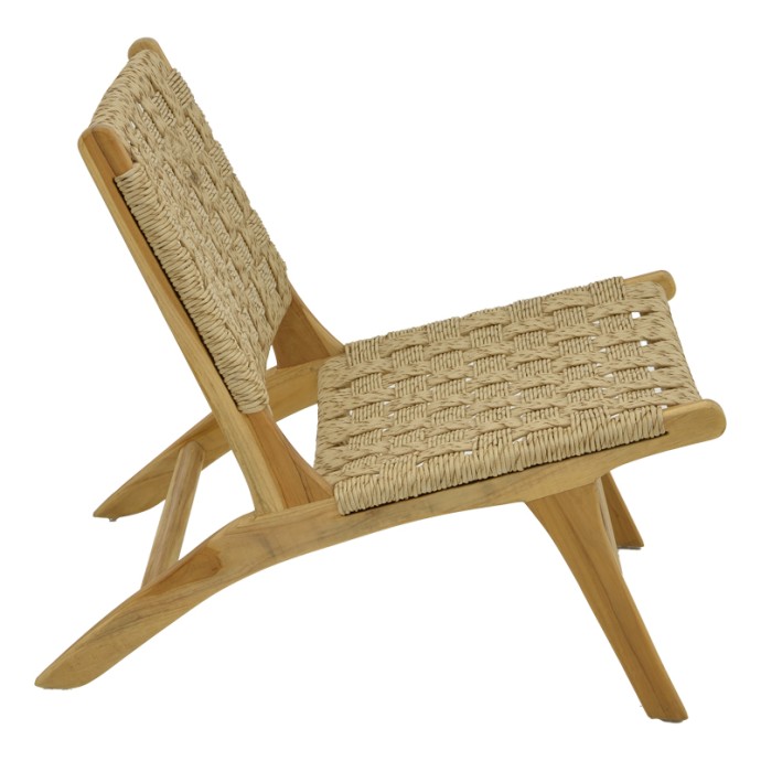 FOLDERE ΚΑΡΕΚΛΑ 65X78X68ΕΚ ΦΥΣΙΚΟ TEAK ΞΥΛΟ-ΣΧΟΙΝΙ 