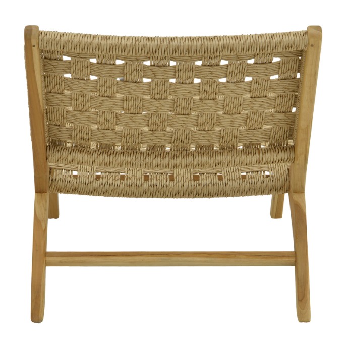 FOLDERE ΚΑΡΕΚΛΑ 65X78X68ΕΚ ΦΥΣΙΚΟ TEAK ΞΥΛΟ-ΣΧΟΙΝΙ 
