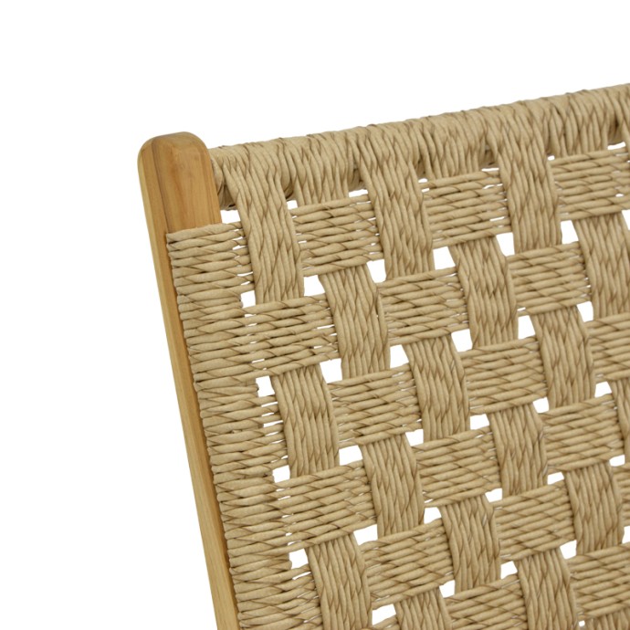 FOLDERE ΚΑΡΕΚΛΑ 65X78X68ΕΚ ΦΥΣΙΚΟ TEAK ΞΥΛΟ-ΣΧΟΙΝΙ 