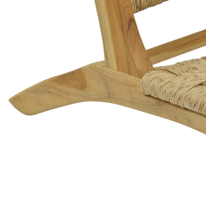 FOLDERE ΚΑΡΕΚΛΑ 65X78X68ΕΚ ΦΥΣΙΚΟ TEAK ΞΥΛΟ-ΣΧΟΙΝΙ 