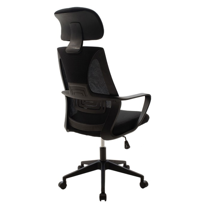 DOLPHIN ΚΑΡΕΚΛΑ ΓΡΑΦΕΙΟΥ ΔΙΕΥΘΥΝΤΗ 65,5x64xY117/126εκ. ΥΦΑΣΜΑ MESH ΜΑΥΡΟ