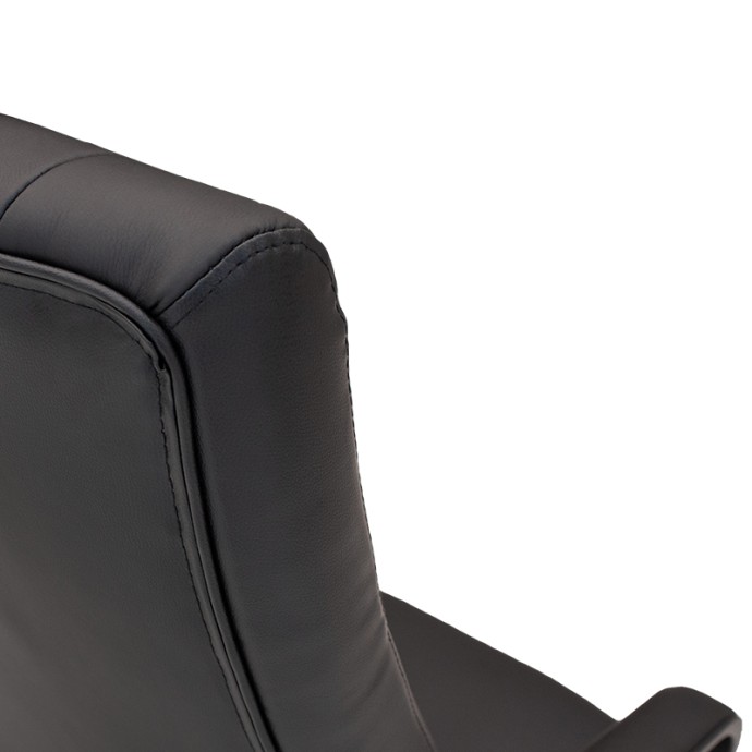 ROBY ΚΑΡΕΚΛΑ ΓΡΑΦΕΙΟΥ ΔΙΕΥΘΥΝΤΗ 62x69xY 102/110 εκ. PU ΜΑΥΡΟ