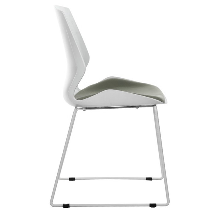 GENUINE ΚΑΡΕΚΛΑ ΓΡΑΦΕΙΟΥ ΕΠΙΣΚΕΠΤΗ 48x43xY88cm PP ΛΕΥΚΟ-ΓΚΡΙ