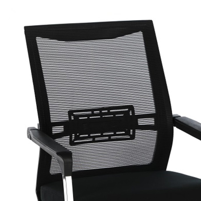CHROMATIC ΚΑΡΕΚΛΑ ΓΡΑΦΕΙΟΥ ΕΠΙΣΚΕΠΤΗ 48x51x98cm ΜΕΤΑΛΛΟ-MESH ΜΑΥΡΟ