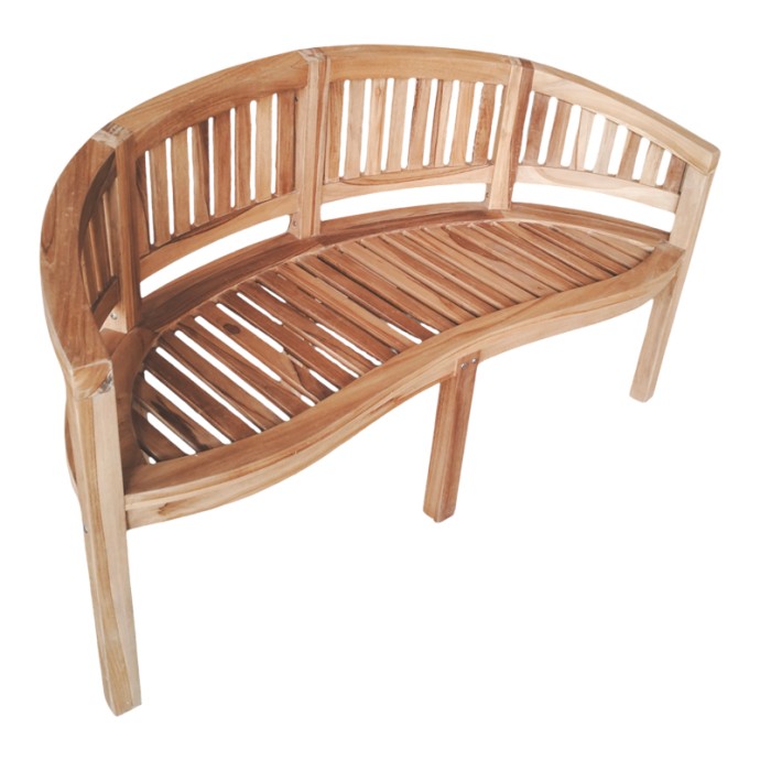 COREN ΠΑΓΚΑΚΙ ΤΡΙΘΕΣΙΟ 150X61X87ΕΚ ΦΥΣΙΚΟ TEAK ΞΥΛΟ 