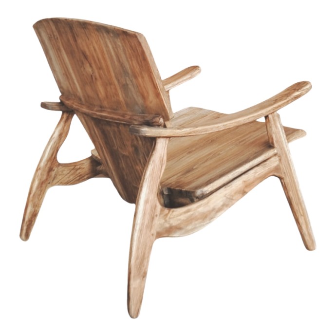BRAZIN ΠΟΛΥΘΡΟΝΑ 72X71X77ΕΚ ΦΥΣΙΚΟ TEAK ΞΥΛΟ 