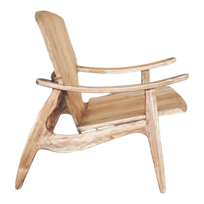 BRAZIN ΠΟΛΥΘΡΟΝΑ 72X71X77ΕΚ ΦΥΣΙΚΟ TEAK ΞΥΛΟ 