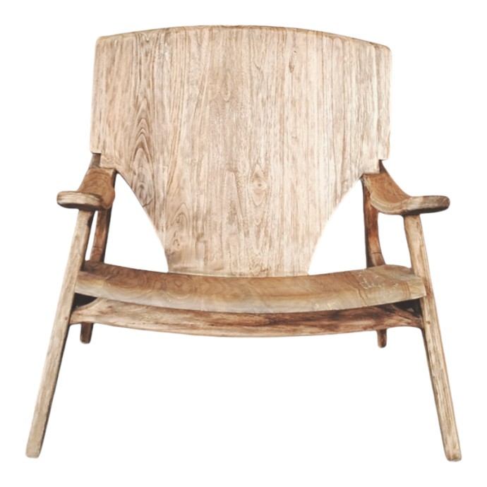 BRAZIN ΠΟΛΥΘΡΟΝΑ 72X71X77ΕΚ ΦΥΣΙΚΟ TEAK ΞΥΛΟ 