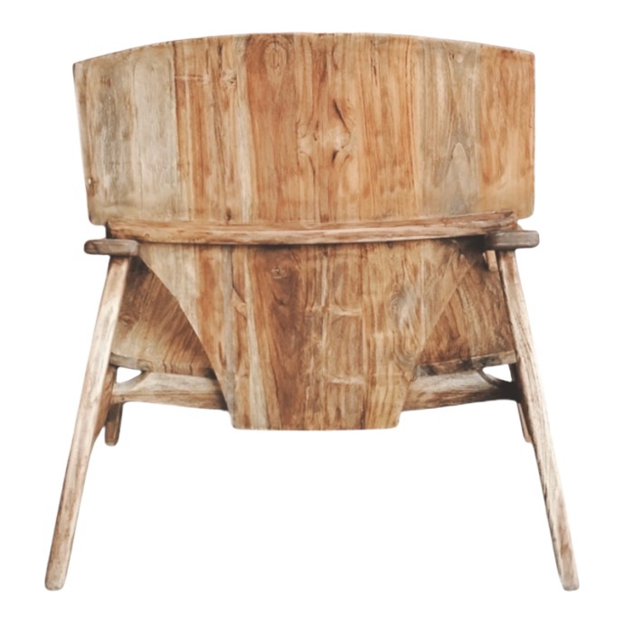 BRAZIN ΠΟΛΥΘΡΟΝΑ 72X71X77ΕΚ ΦΥΣΙΚΟ TEAK ΞΥΛΟ 