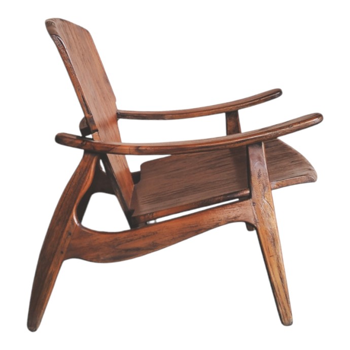 BRAZIN ΠΟΛΥΘΡΟΝΑ 72X71X77ΕΚ TEAK ΚΑΡΥΔΙ 