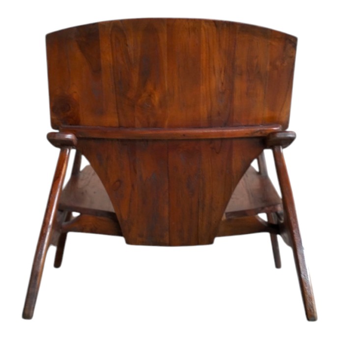 BRAZIN ΠΟΛΥΘΡΟΝΑ 72X71X77ΕΚ TEAK ΚΑΡΥΔΙ 