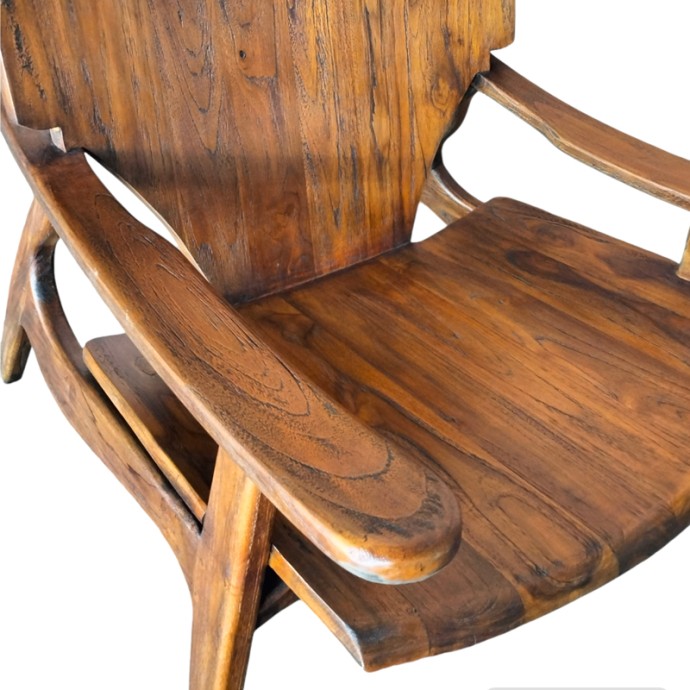 BRAZIN ΠΟΛΥΘΡΟΝΑ 72X71X77ΕΚ TEAK ΚΑΡΥΔΙ 