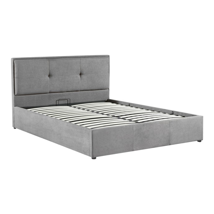 SONNIE ΚΡΕΒΑΤΙ ΔΙΠΛΟ (ΓΙΑ ΣΤΡΩΜΑ 150X200ΕΚ) ΜΕ ΑΠΟΘΗΚΕΥΤΙΚΟ ΧΩΡΟ ΥΦΑΣΜΑ ΑΝΘΡΑΚΙ 