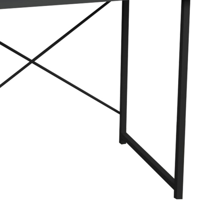 ΓΡΑΦΕΙΟ ΕΡΓΑΣΙΑΣ USTANDO 90x60x72εκ ΑΝΘΡΑΚΙ ΜΕΛΑΜΙΝΗΣ-ΜΑΥΡΟ ΜΕΤΑΛΛΟ 