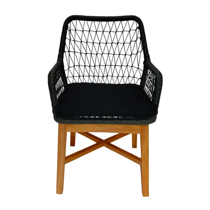 ΠΟΛΥΘΡΟΝΑ ELAIZA 58X60X90ΕΚ TEAK ΞΥΛΟ ΚΑΙ ΣΥΝΘΕΤΙΚΟ ΣΧΟΙΝΙ ΣΕ ΦΥΣΙΚΗ-ΜΑΥΡΗ ΑΠΟΧΡΩΣΗ ΜΕ ΜΑΞΙΛΑΡΙ 