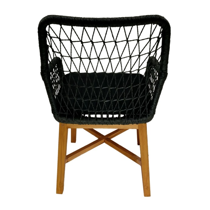 ΠΟΛΥΘΡΟΝΑ ELAIZA 58X60X90ΕΚ TEAK ΞΥΛΟ ΚΑΙ ΣΥΝΘΕΤΙΚΟ ΣΧΟΙΝΙ ΣΕ ΦΥΣΙΚΗ-ΜΑΥΡΗ ΑΠΟΧΡΩΣΗ ΜΕ ΜΑΞΙΛΑΡΙ 