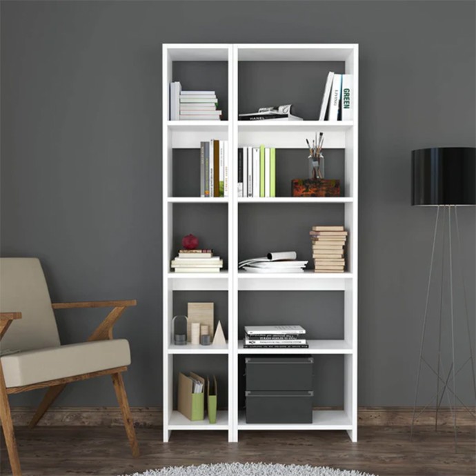 ΒΙΒΛΙΟΘΗΚΗ ALKATHI 77X22X160ΕΚ ΣΕ ΛΕΥΚΗ ΑΠΟΧΡΩΣΗ 