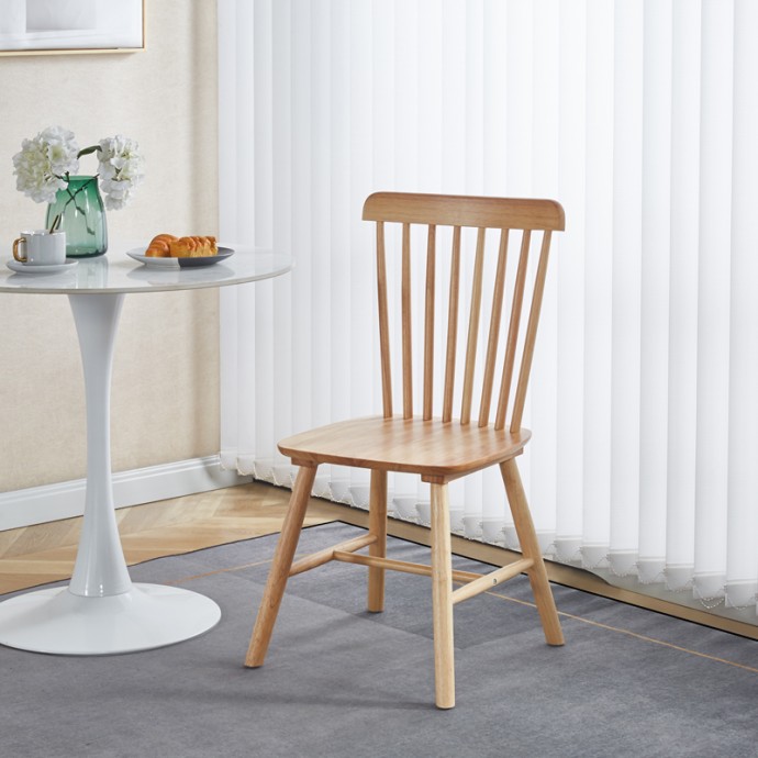 ΚΑΡΕΚΛΑ MELIA 45X51X87ΕΚ RUBBERWOOD ΣΕ ΦΥΣΙΚΗ ΑΠΟΧΡΩΣΗ 