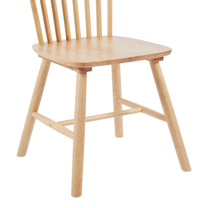 ΚΑΡΕΚΛΑ MELIA 45X51X87ΕΚ RUBBERWOOD ΣΕ ΦΥΣΙΚΗ ΑΠΟΧΡΩΣΗ 