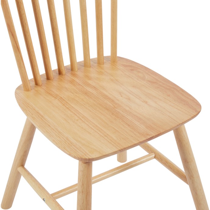ΚΑΡΕΚΛΑ MELIA 45X51X87ΕΚ RUBBERWOOD ΣΕ ΦΥΣΙΚΗ ΑΠΟΧΡΩΣΗ 