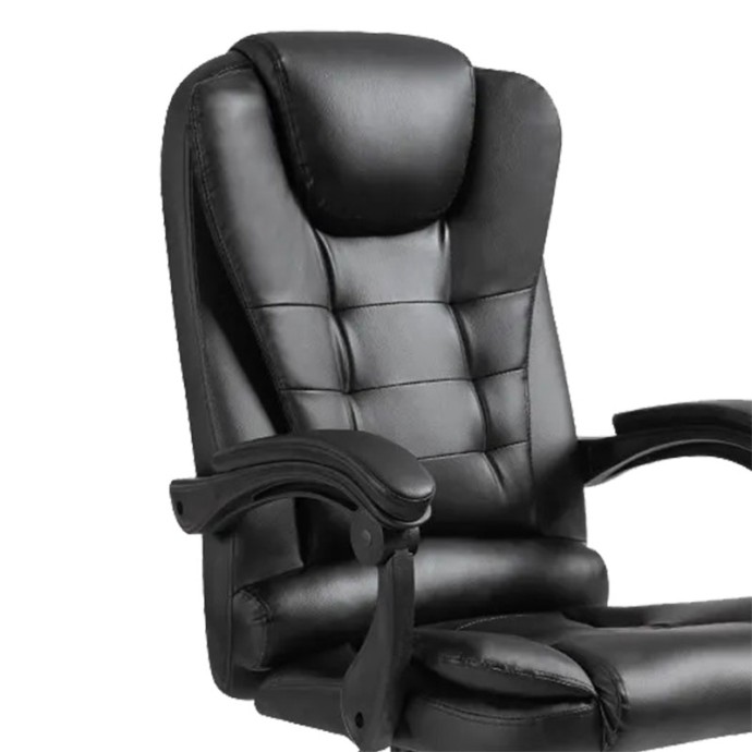 ΚΑΡΕΚΛΑ ΓΡΑΦΕΙΟΥ ΔΙΕΥΘΥΝΤΗ BENETT 62x48x110εκ ΜΑΥΡΟ PU 