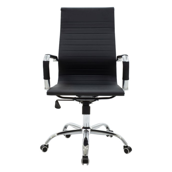 ΚΑΡΕΚΛΑ ΓΡΑΦΕΙΟΥ ΔΙΕΥΘΥΝΤΗ VALTER 55.5x58x108εκ ΜΑΥΡΟ PU