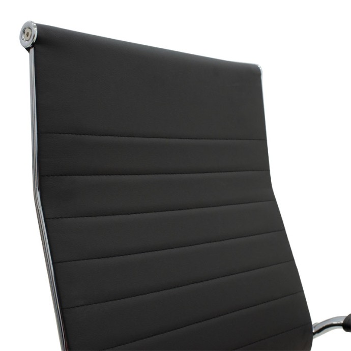 ΚΑΡΕΚΛΑ ΓΡΑΦΕΙΟΥ ΔΙΕΥΘΥΝΤΗ VALTER 55.5x58x108εκ ΜΑΥΡΟ PU