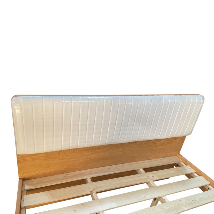 ΚΡΕΒΑΤΙ AKVA  ΔΙΠΛΟ MDF ΣΕ ΦΥΣΙΚΗ ΑΠΟΧΡΩΣΗ 150X200ΕΚ
