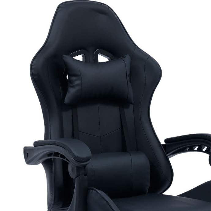ΚΑΡΕΚΛΑ ΓΡΑΦΕΙΟΥ GAMING WILLIAM 60x59x118cm PU ΜΑΥΡΟ