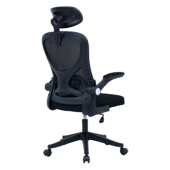 ΚΑΡΕΚΛΑ ΓΡΑΦΕΙΟΥ ΔΙΕΥΘΥΝΤΗ ANTHONY 62x61x120cm MESH ΜΑΥΡΟ