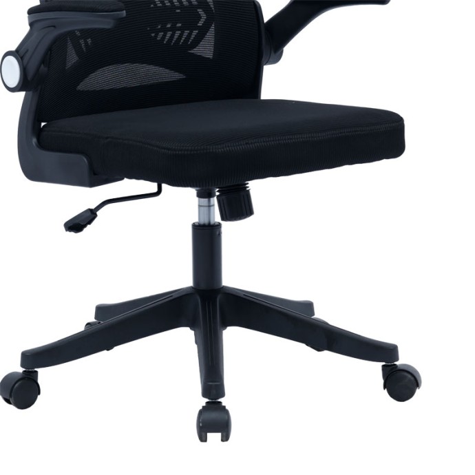 ΚΑΡΕΚΛΑ ΓΡΑΦΕΙΟΥ ΔΙΕΥΘΥΝΤΗ ANTHONY 62x61x120cm MESH ΜΑΥΡΟ