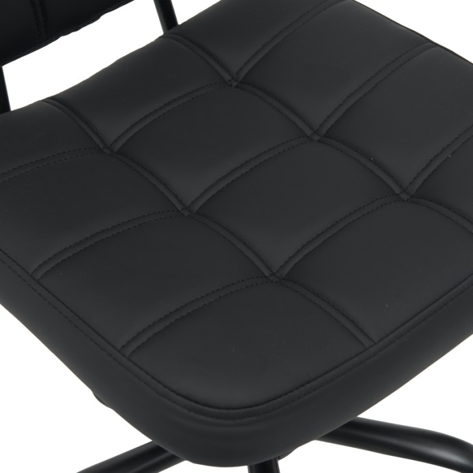 ΚΑΡΕΚΛΑ ΓΡΑΦΕΙΟΥ SEDIA PU ΣΕ ΜΑΥΡΗ ΑΠΟΧΡΩΣΗ 50X50X75-85ΕΚ