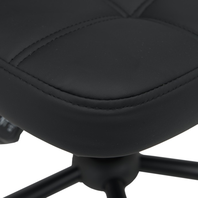 ΚΑΡΕΚΛΑ ΓΡΑΦΕΙΟΥ SEDIA PU ΣΕ ΜΑΥΡΗ ΑΠΟΧΡΩΣΗ 50X50X75-85ΕΚ