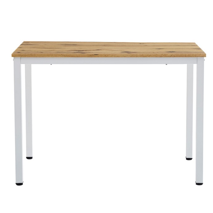 ΤΡΑΠΕΖΙ WITTE MDF/METAL ΣΕ SONOMA ΑΠΟΧΡΩΣΗ ΜΕ ΜΑΥΡΟ ΠΟΔΙ 110X70X76ΕΚ