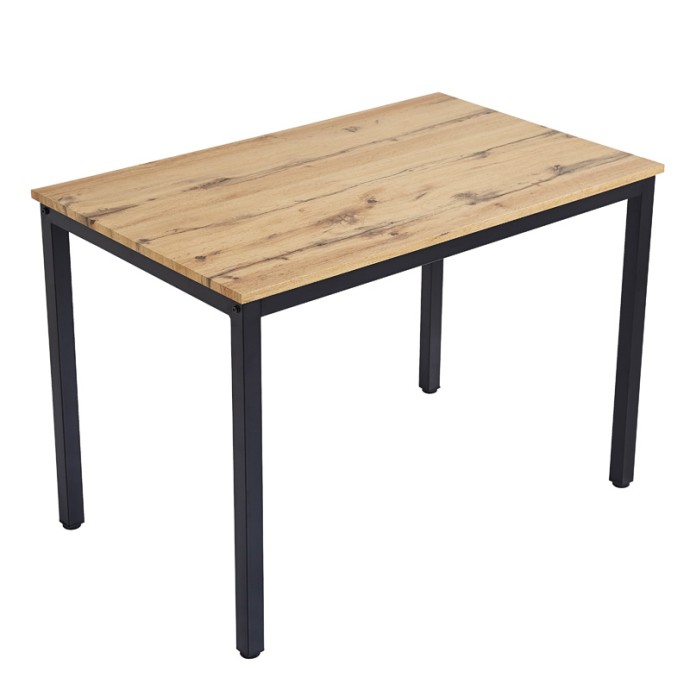 ΤΡΑΠΕΖΙ WITTE 110X70X76ΕΚ MDF/METAL ΣΕ SONOMA ΑΠΟΧΡΩΣΗ ΜΕ ΛΕΥΚΟ ΠΟΔΙ 