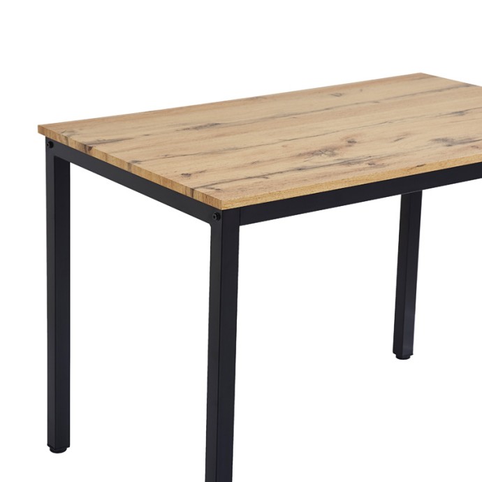 ΤΡΑΠΕΖΙ WITTE 110X70X76ΕΚ MDF/METAL ΣΕ SONOMA ΑΠΟΧΡΩΣΗ ΜΕ ΛΕΥΚΟ ΠΟΔΙ 