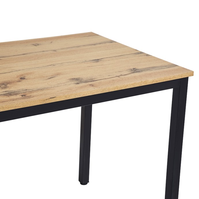 ΤΡΑΠΕΖΙ WITTE 110X70X76ΕΚ MDF/METAL ΣΕ SONOMA ΑΠΟΧΡΩΣΗ ΜΕ ΛΕΥΚΟ ΠΟΔΙ 