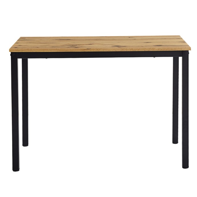 ΤΡΑΠΕΖΙ WITTE 110X70X76ΕΚ MDF/METAL ΣΕ SONOMA ΑΠΟΧΡΩΣΗ ΜΕ ΛΕΥΚΟ ΠΟΔΙ 