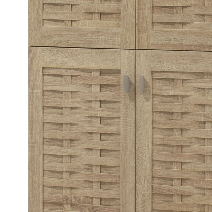 ΠΑΠΟΥΤΣΟΘΗΚΗ-ΝΤΟΥΛΑΠΑ MANTAM 24 ΖΕΥΓΩΝ ΧΡΩΜΑ SONOMA 78X40X170,5ΕΚ