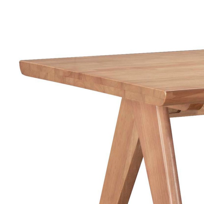 ΤΡΑΠΕΖΙ WINSLOW ΞΥΛΟ RUBBERWOOD ΣΕ ΑΝΟΙΧΤΟ ΚΑΡΥΔΙ ΧΡΩΜΑ 200X100X75ΕΚ