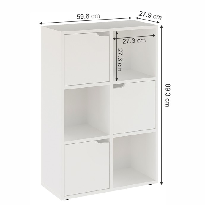 ΒΙΒΛΙΟΘΗΚΗ BOOKEL ΜΕΛΑΜΙΝΗΣ ΣΕ ΛΕΥΚΗ ΑΠΟΧΡΩΣΗ 59.5X27.5X89ΕΚ