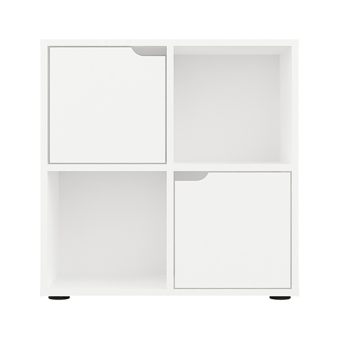 ΒΙΒΛΙΟΘΗΚΗ BOOKEL ΣΕ ΛΕΥΚΗ ΑΠΟΧΡΩΣΗ 59.6X27.5X60.4ΕΚ