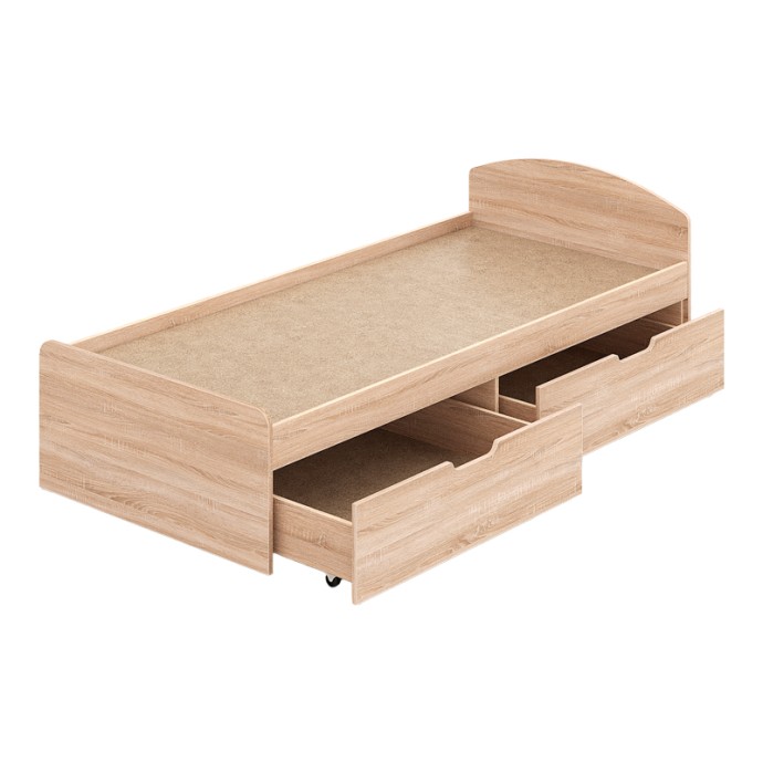 ΚΡΕΒΑΤΙ REGAN ΜΕ ΣΥΡΤΑΡΙΑ ΣΕ OAK ΑΠΟΧΡΩΣΗ 90X200ΕΚ