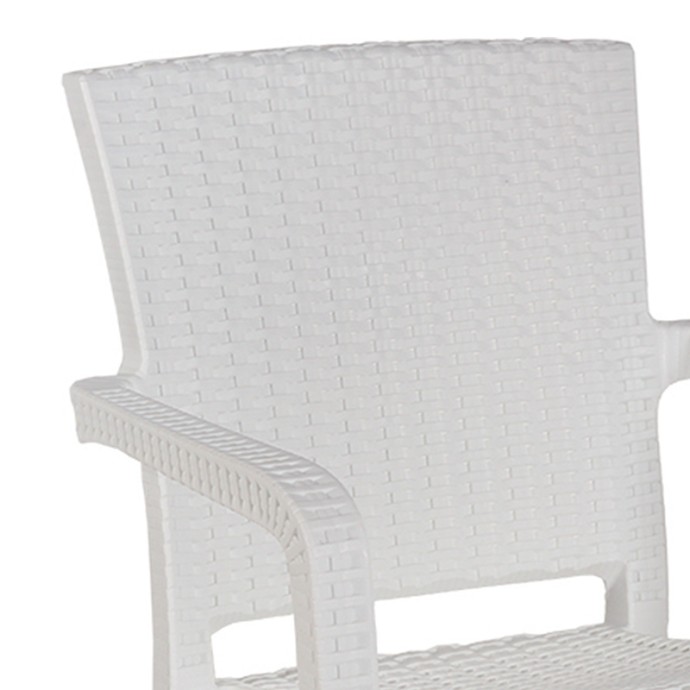 HALCYON ΠΟΛΥΘΡΟΝΑ 57,5x59,5x76εκ PP ΛΕΥΚΟ