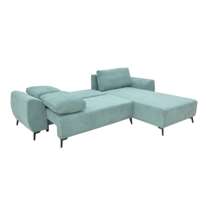SETTEE ΓΩΝΙΑΚΟΣ KΑΝΑΠΕΣ ΚΡΕΒΑΤΙ 286X204X93ΕΚ ΑΝΑΣΤΡΕΨΙΜΟΣ ΜΕ ΑΠΟΘΗΚΕΥΤΙΚΟ ΧΩΡΟ ΥΦΑΣΜΑ ΜΕΝΤΑ 